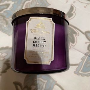White Barn 3 Wick Candle Black Cherry Merlot